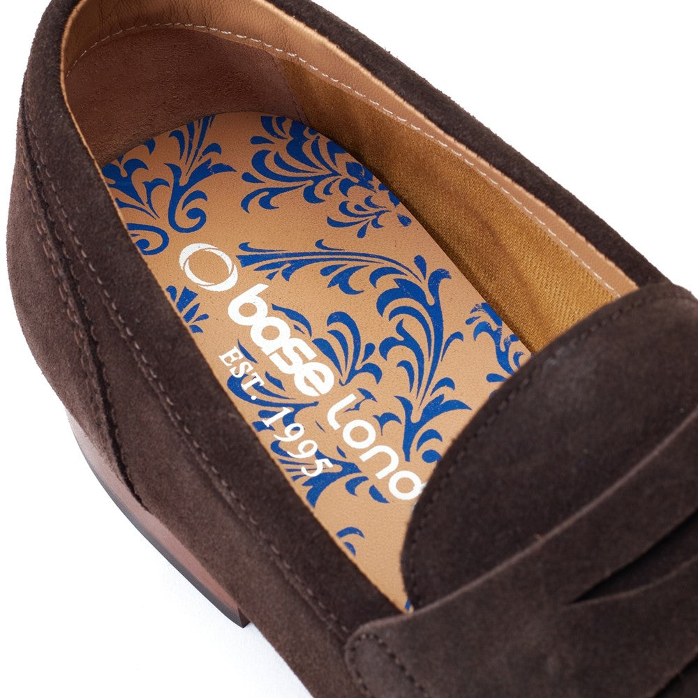 Base London Bruno Suede Penny Loafers