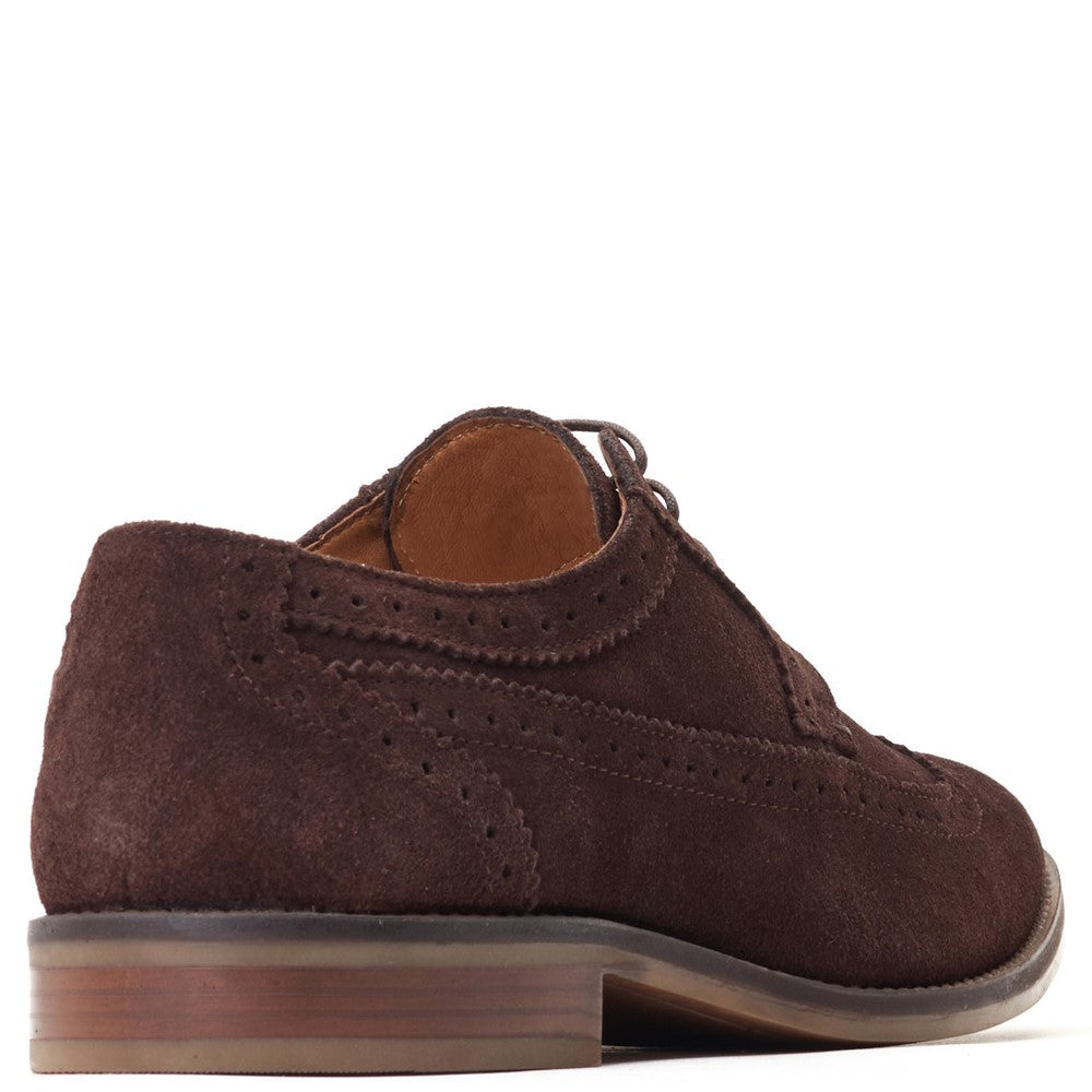 Base London Twain Suede Brogue Shoes