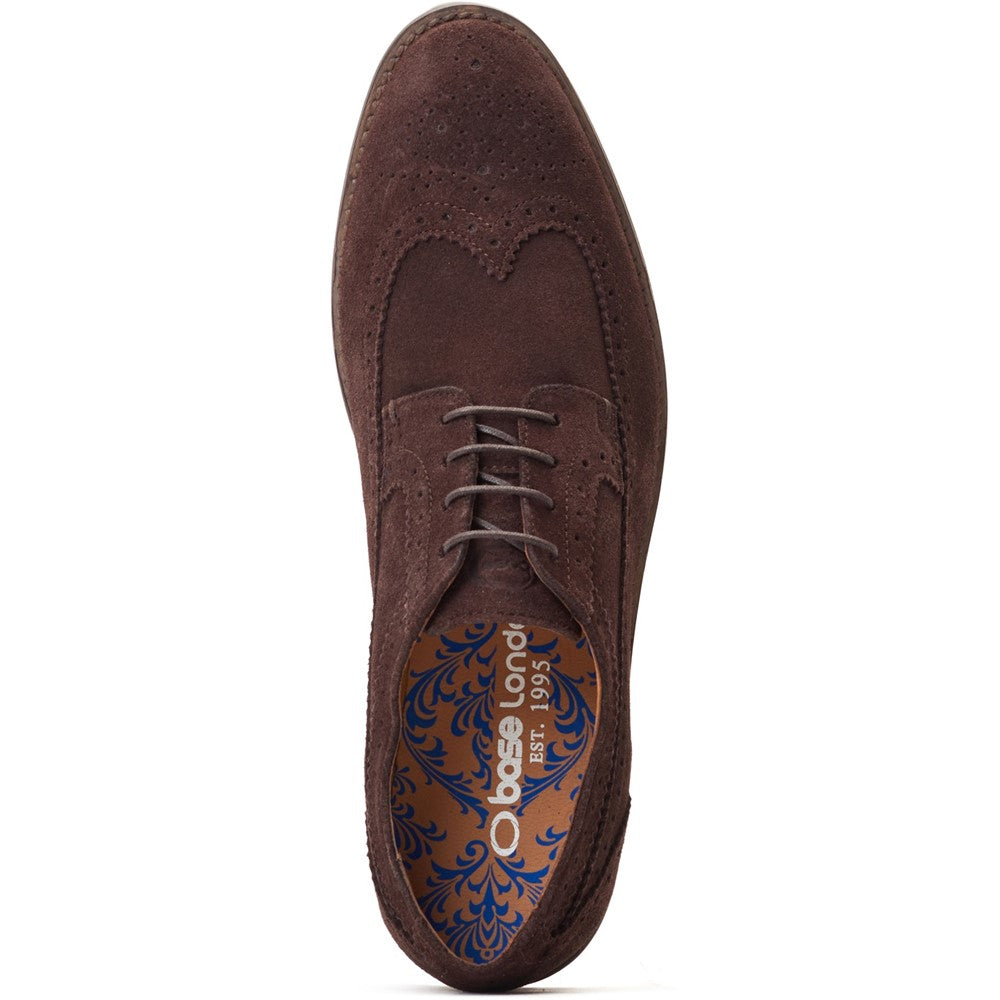 Base London Twain Suede Brogue Shoes