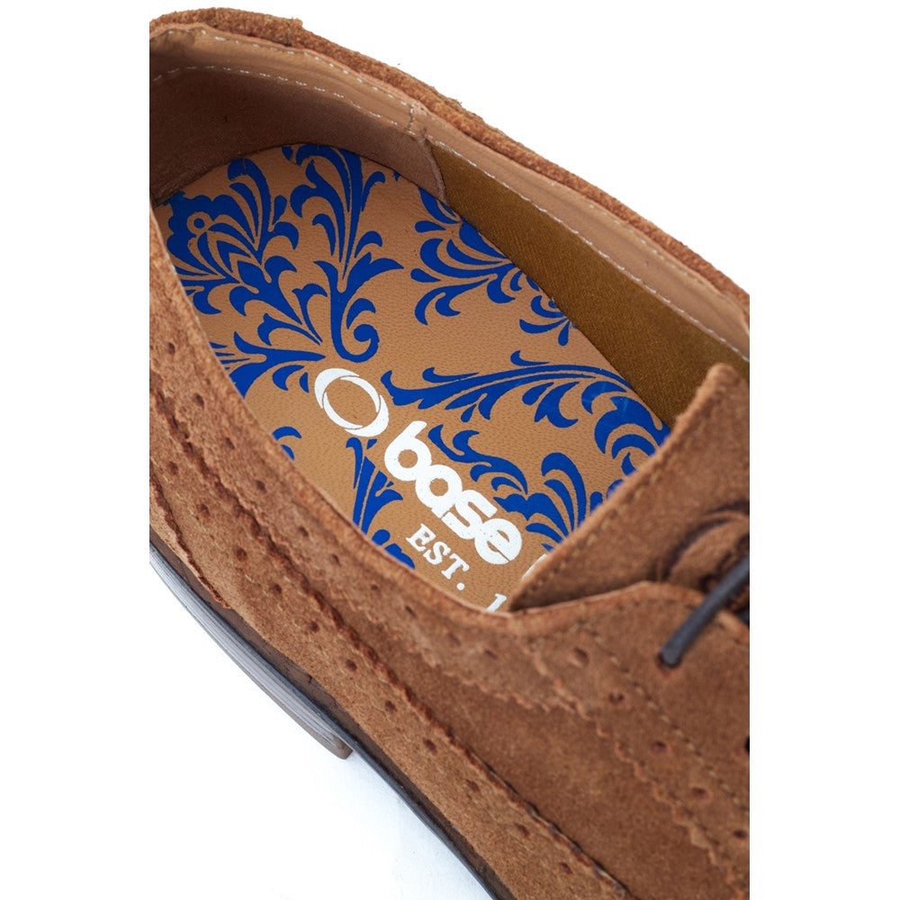 Base London Twain Suede Brogue Shoes