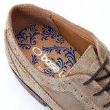 Base London Twain Suede Brogue Shoes