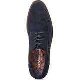 Base London Twain Suede Brogue Shoes