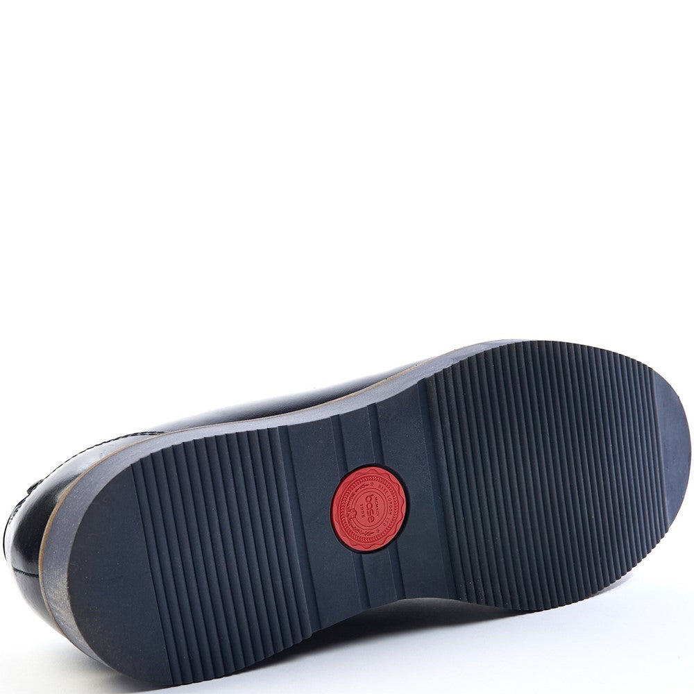 Base London Sid Washed Leather Penny Loafers