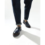 Base London Sid Washed Leather Penny Loafers