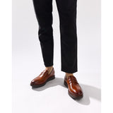 Base London Sid Washed Leather Penny Loafers