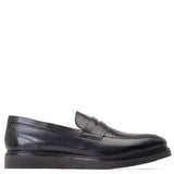 Base London Sid Embossed Leather Penny Loafers