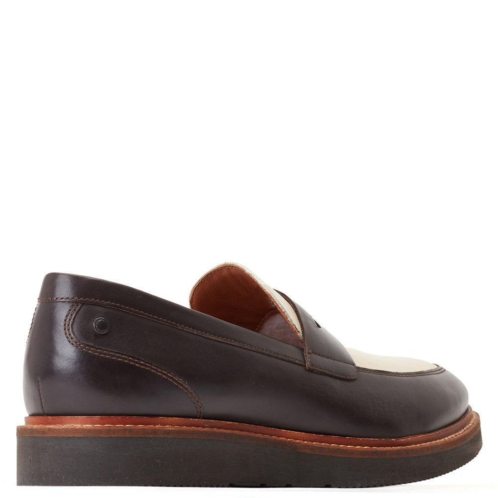Base London Sid Waxy Combo Penny Loafers