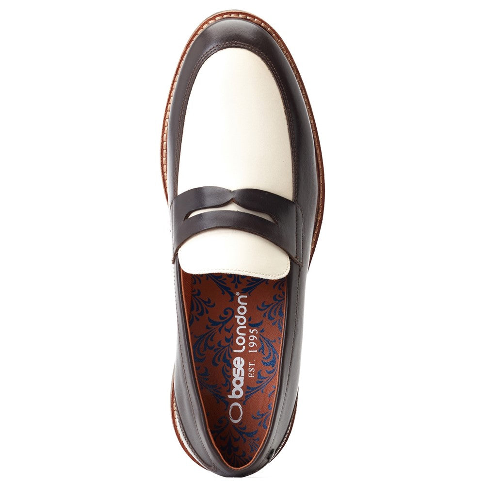 Base London Sid Waxy Combo Penny Loafers