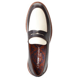 Base London Sid Waxy Combo Penny Loafers