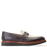 Base London Sid Waxy Combo Penny Loafers