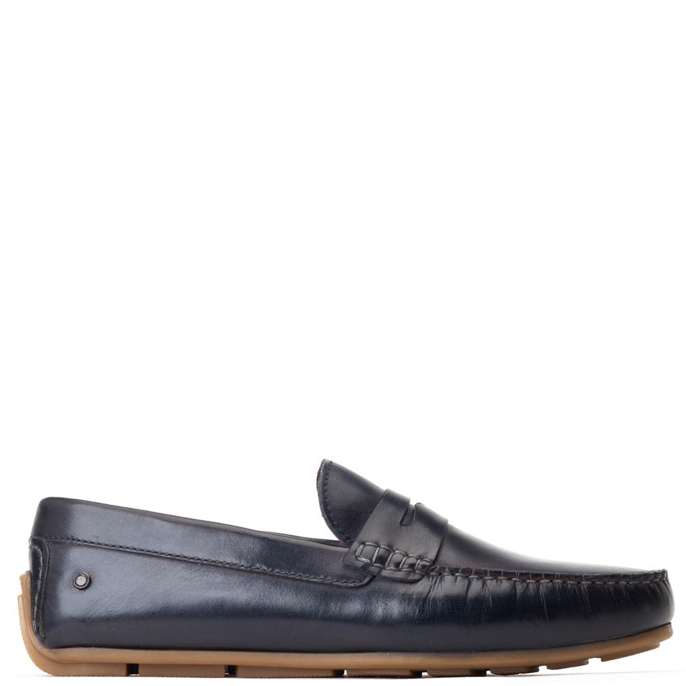 Base London Collins Driver Leather Loafers