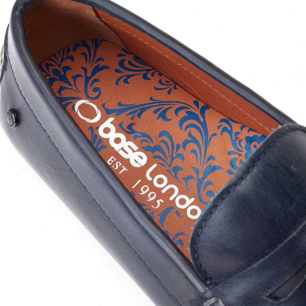 Base London Collins Driver Leather Loafers