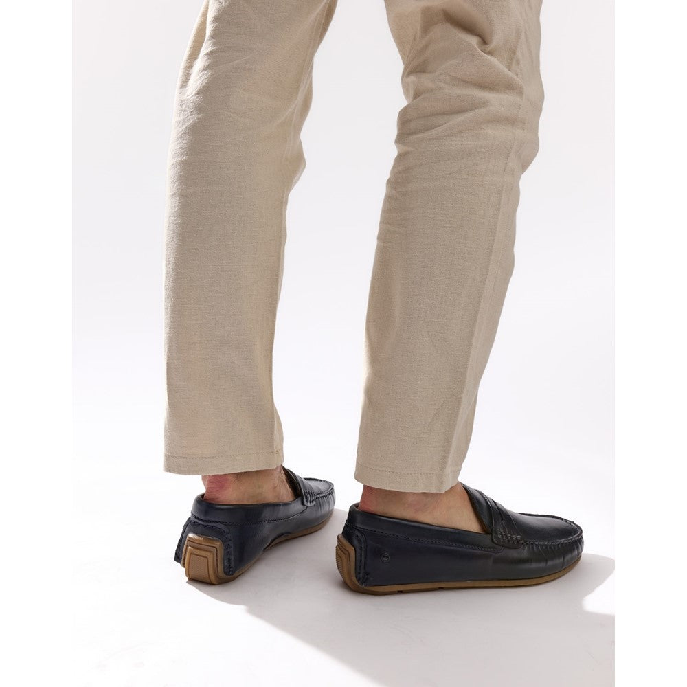Base London Collins Driver Leather Loafers