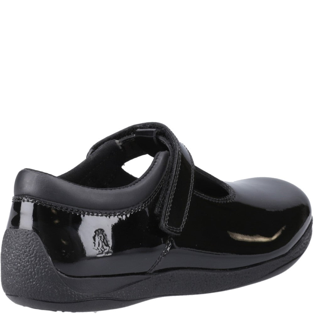 Hush Puppies Caitlin T-Bar Patent Junior School Shoes