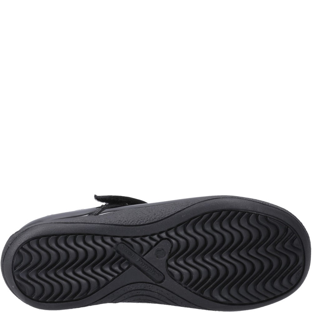 Hush Puppies Caitlin T-Bar Patent Junior School Shoes