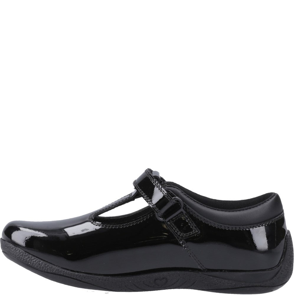 Hush Puppies Caitlin T-Bar Patent Junior School Shoes