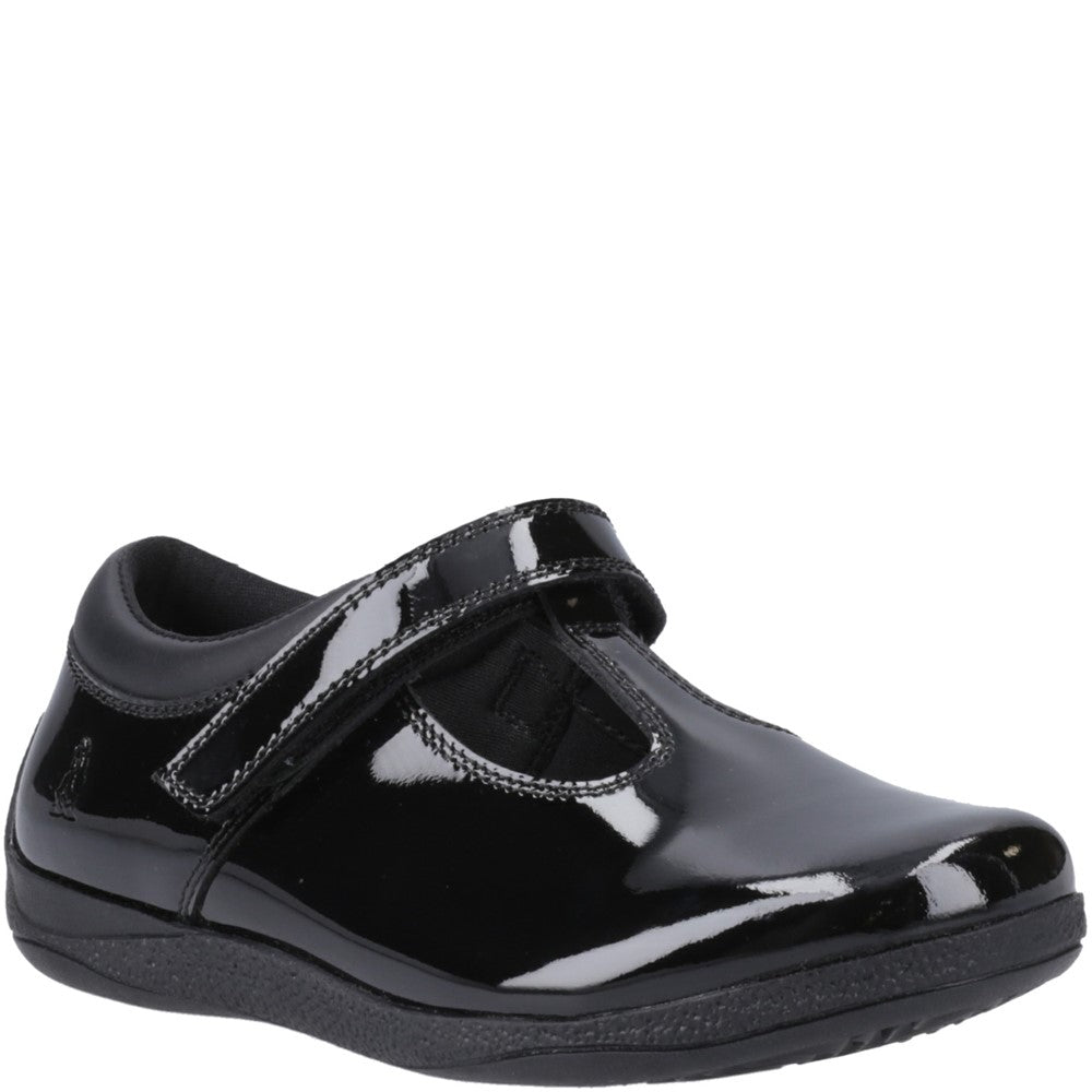 Hush Puppies Caitlin T-Bar Patent Senior School Shoes