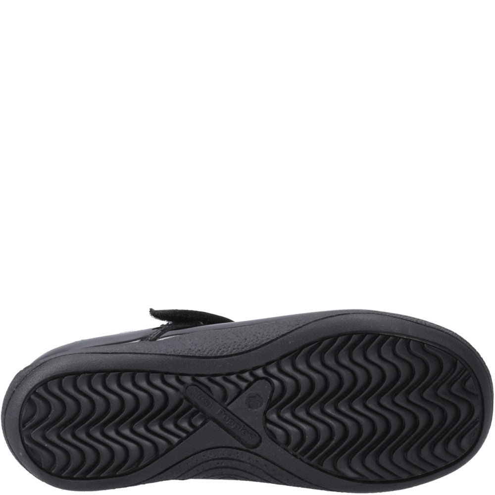 Hush Puppies Caitlin T-Bar Patent Senior School Shoes
