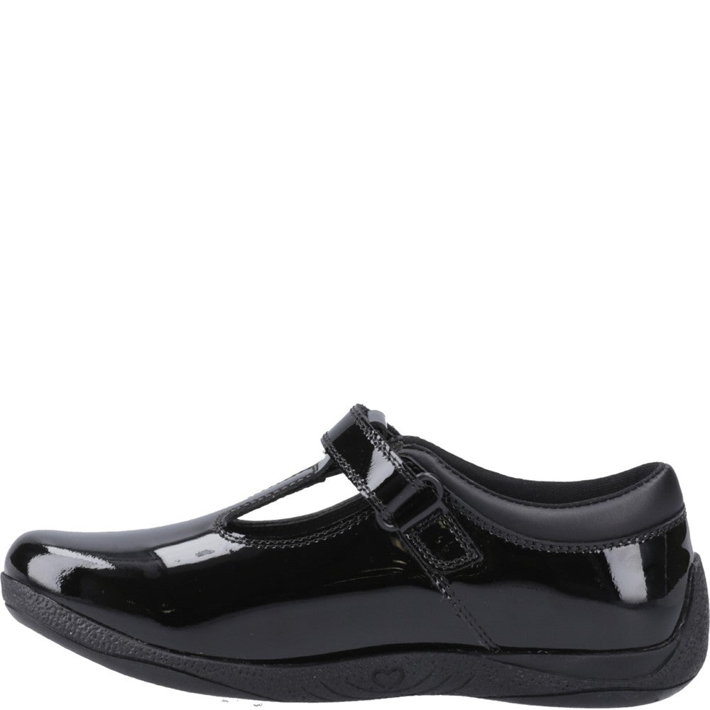 Hush Puppies Caitlin T-Bar Patent Senior School Shoes
