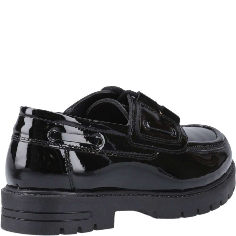 Hush Puppies Lucy Patent Junior School Shoes