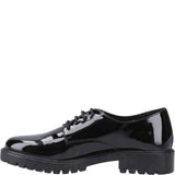 Hush Puppies Aubrey Lace Up Patent Junior School Shoes