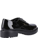 Hush Puppies Aubrey Lace Up Patent Senior School Shoes