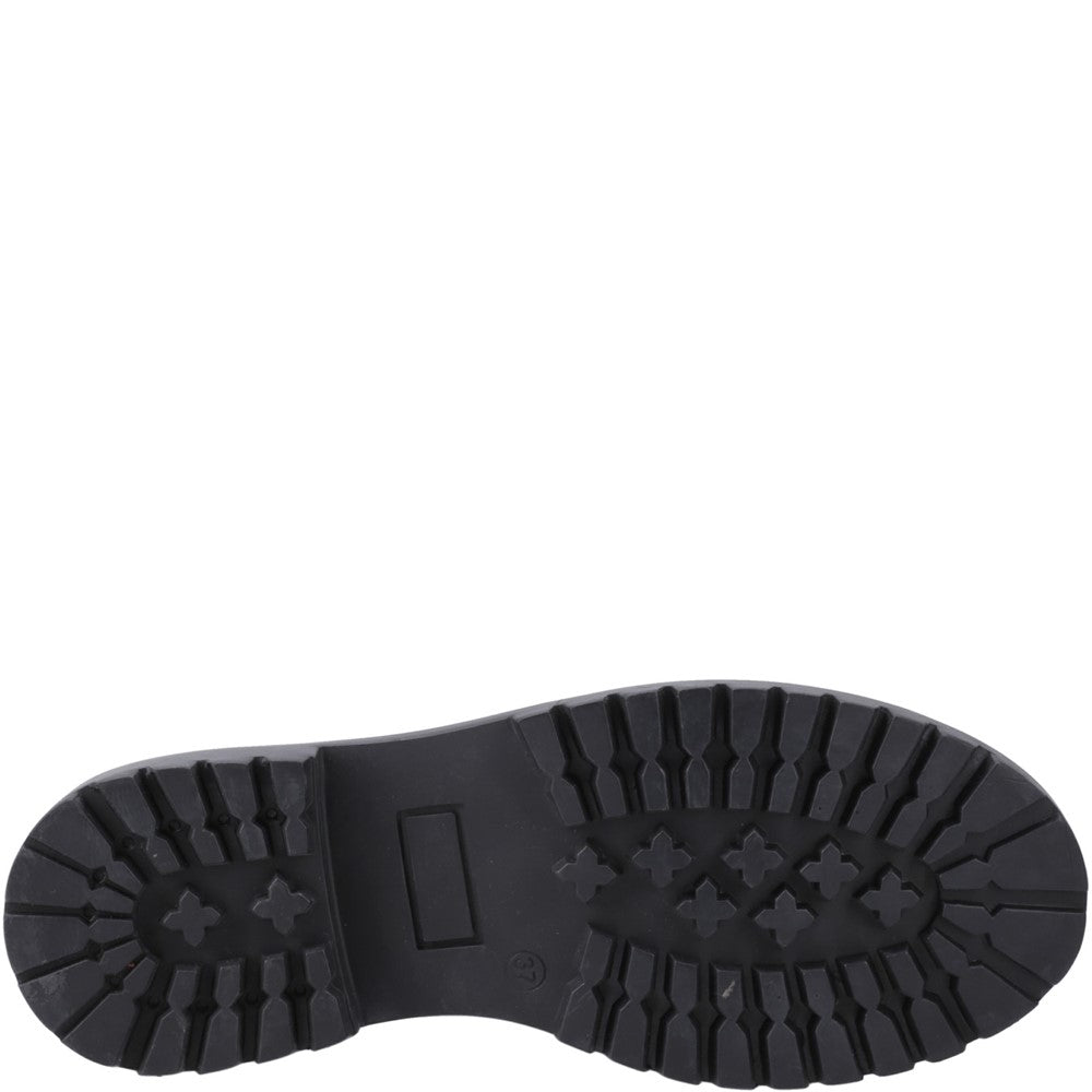 Hush Puppies Aubrey Lace Up Patent Senior School Shoes