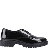 Hush Puppies Aubrey Lace Up Patent Senior School Shoes