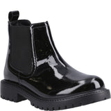 Hush Puppies Ariella Chelsea Patent Junior School Shoes