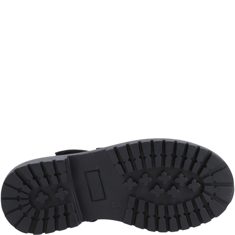 Hush Puppies Astrid Bow Patent Junior School Shoes
