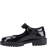 Hush Puppies Astrid Bow Patent Junior School Shoes