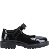 Hush Puppies Astrid Bow Patent Junior School Shoes