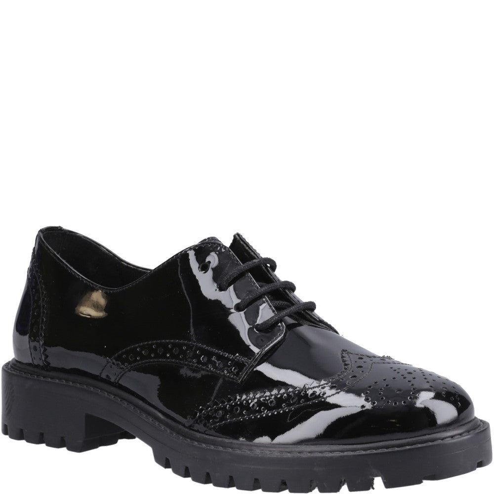Hush Puppies Athena Patent Junior School Shoes