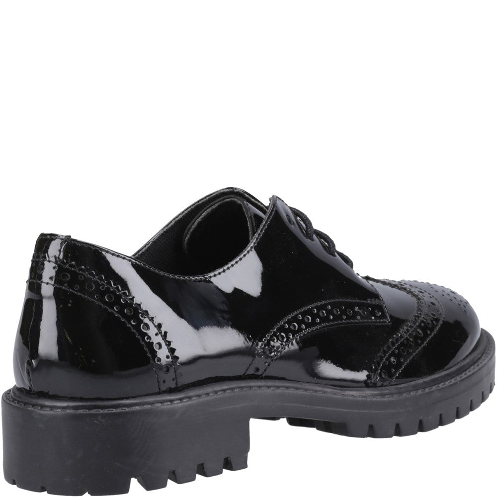 Hush Puppies Athena Patent Junior School Shoes