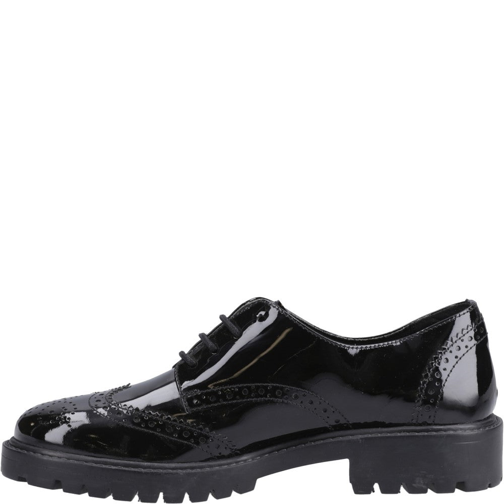 Hush Puppies Athena Patent Junior School Shoes