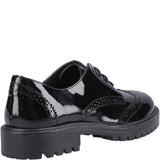 Hush Puppies Athena Patent XL Senior School Shoes