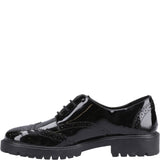 Hush Puppies Athena Patent XL Senior School Shoes