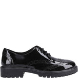 Hush Puppies Athena Patent XL Senior School Shoes