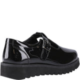 Hush Puppies Florrie T-Bar Patent Senior School Shoes