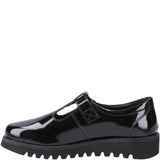 Hush Puppies Florrie T-Bar Patent Senior School Shoes