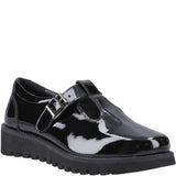 Hush Puppies Florrie T-Bar Patent XL Senior School Shoes