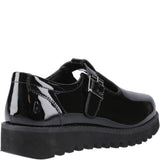 Hush Puppies Florrie T-Bar Patent XL Senior School Shoes