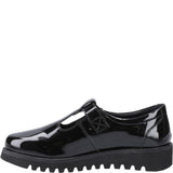 Hush Puppies Florrie T-Bar Patent XL Senior School Shoes