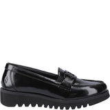 Hush Puppies Francis Loafer Patent XL Senior School Shoes