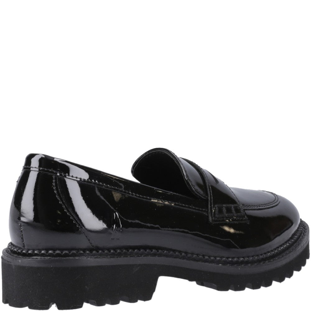 Hush Puppies Grazia Loafer Patent Senior School Shoes