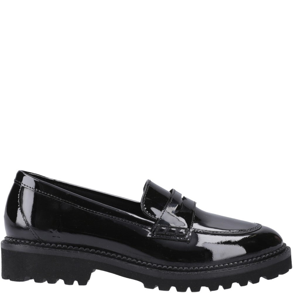 Hush Puppies Grazia Loafer Patent Senior School Shoes