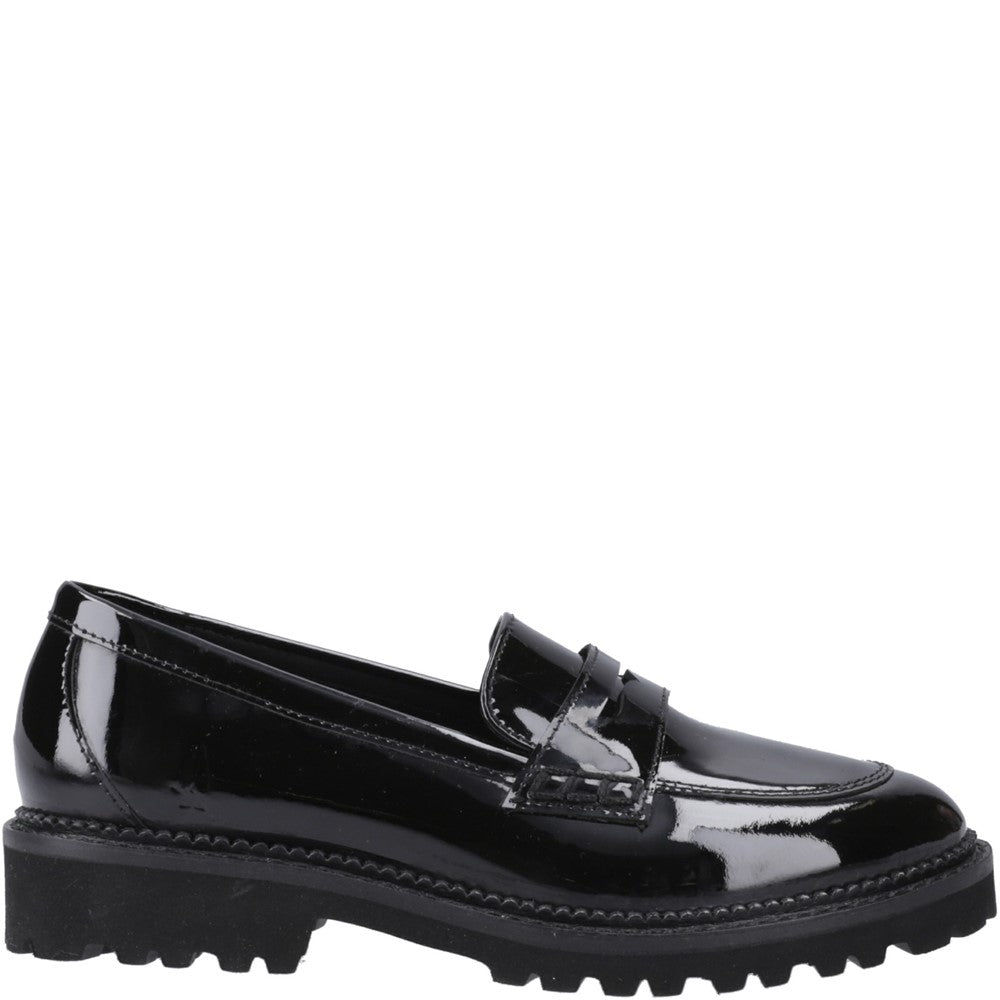 Hush Puppies Grazia Loafer Patent XL Senior School Shoes