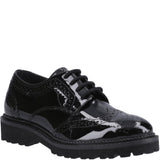 Hush Puppies Gabi Lace Up Patent Junior School Shoes