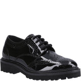 Hush Puppies Gabi Lace Up Patent Senior School Shoes