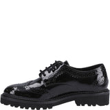 Hush Puppies Gabi Lace Up Patent Senior School Shoes